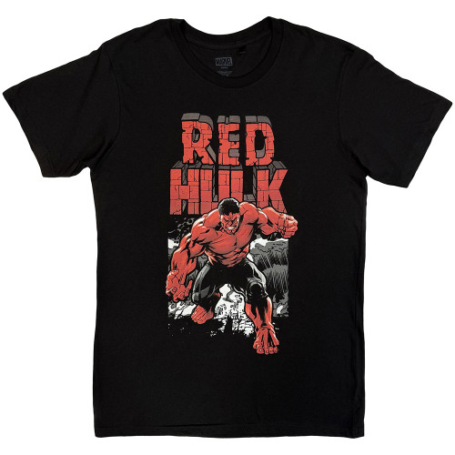 Hulk 'Red Hulk Comic' (Black) T-Shirt