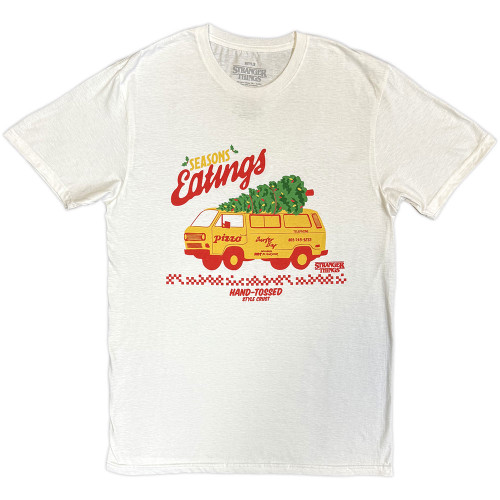 Stranger Things 'Season Of Eating Hand Tossed' (White) T-Shirt