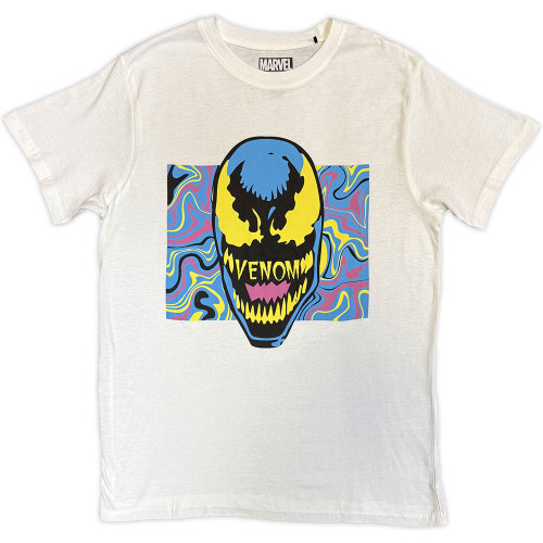 Venom - Marvel Comics 'Psych Head' (White) T-Shirt