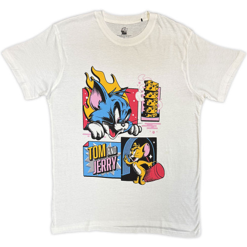 Tom & Jerry 'Pop Art' (White) T-Shirt