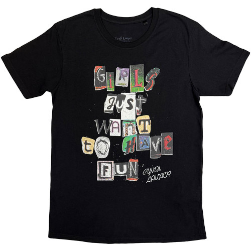 Cyndi Lauper 'Singing' (White) T-Shirt