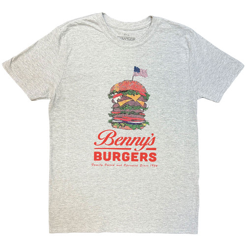 Stranger Things 'Benny’s Burger' (Grey) T-Shirt