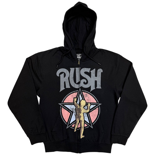 Rush 'Starman' (Black) Zip Up Eco Hoodie