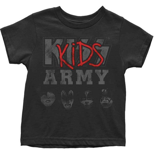 KISS 'Army' (Black) Kids T-Shirt