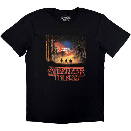 Stranger Things 'Friends Don’t Lie' (Black) T-Shirt