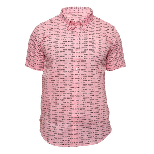 Pink Floyd 'Courier Pattern' (Pink) Casual Shirt