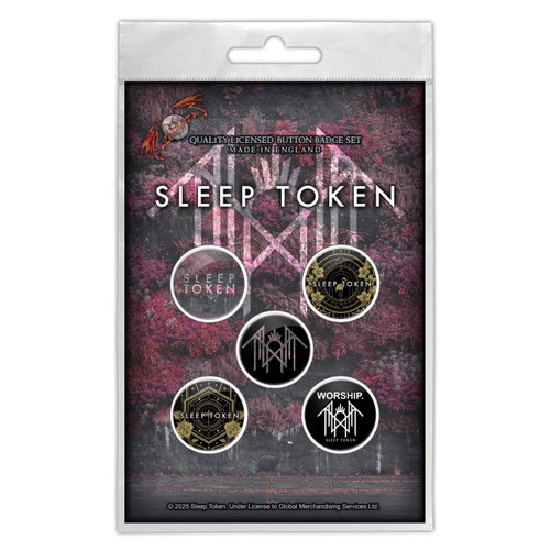 Sleep Token 'Even In Arcadia' Button Badge Pack
