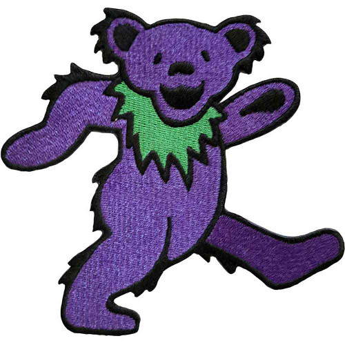 Grateful Dead 'Purple Dancing Bear' Iron On Patch