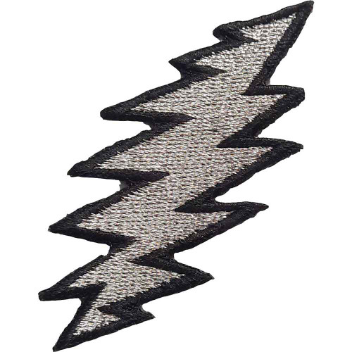 Grateful Dead 'Lightning Silver' Iron On Patch