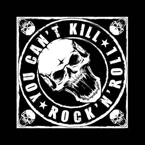 Generic 'You Can't Kill Rock N' Roll' (Black) Bandana
