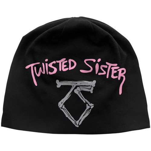 Twisted Sister 'We're Not Gonna Take It JD Print' (Black) Beanie Hat