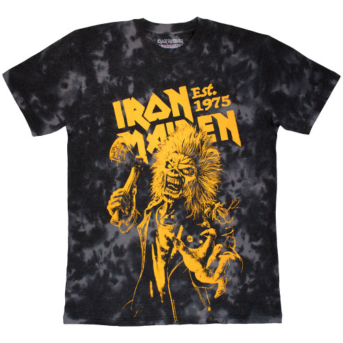 Iron Maiden 'Est. 1975 Eddie Axe Graphic' (Red) T-Shirt | Eyesore