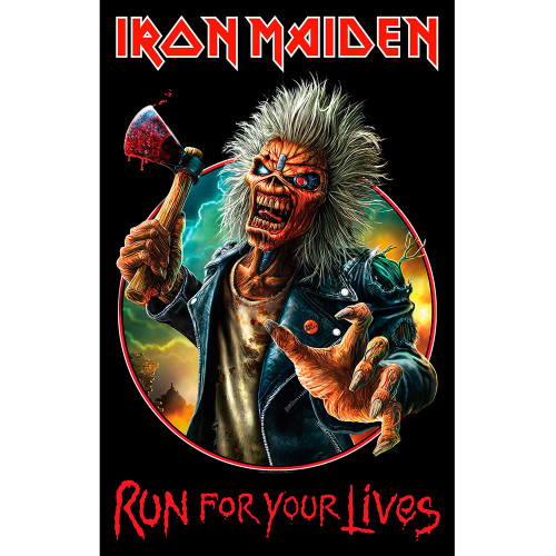 Iron Maiden 'Run For Your Lives' Textile Poster