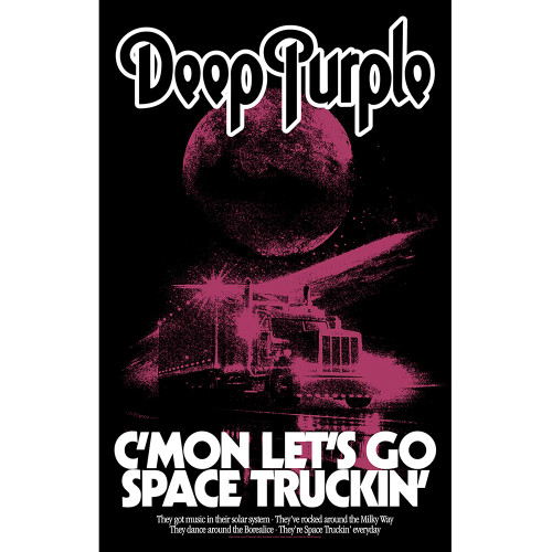 Deep Purple 'Space Truckin'' Textile Poster