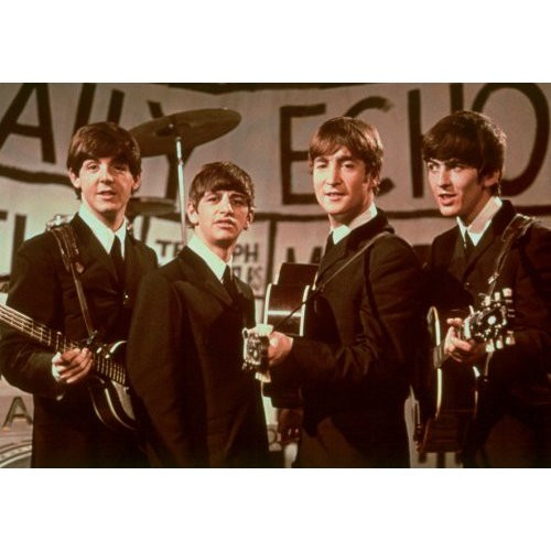 The Beatles 'Daily Echo On Stage Portrait' Postcard