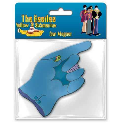 The Beatles 'Yellow Submarine Flying Glove' Rubber Magnet