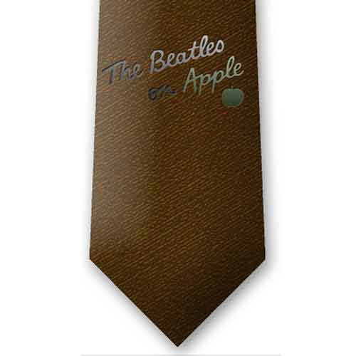 The Beatles 'On Apple Burnt' Silk Neck Tie