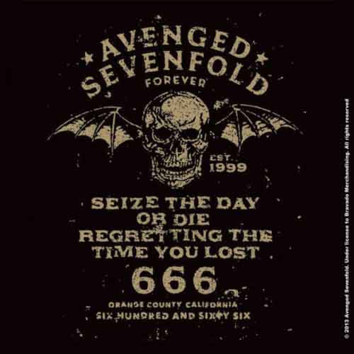 Avenged Sevenfold 'Seize The Day' Single Cork Coaster