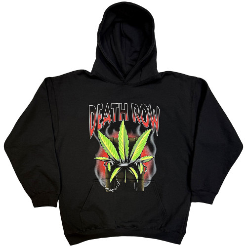 Death Row Records 'Leaf' (Black) Pull Over Hoodie
