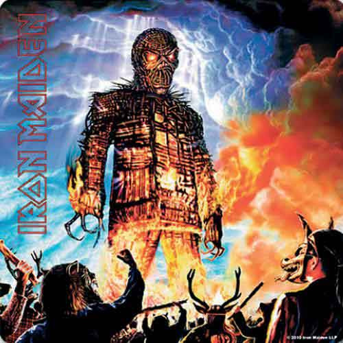 Iron Maiden 'Wicker Man' Single Cork Coaster