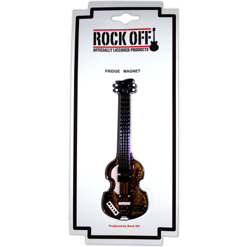 Rock Off 'Mathew Street Brown Bass' Premium Fridge Magnet