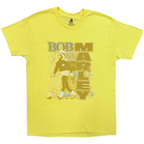 Bob Marley 'Football' (Yellow) T-Shirt