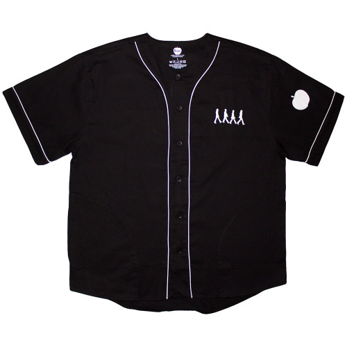 The Beatles 'Apple Logo / Walking' (Black) Eco Baseball Jersey
