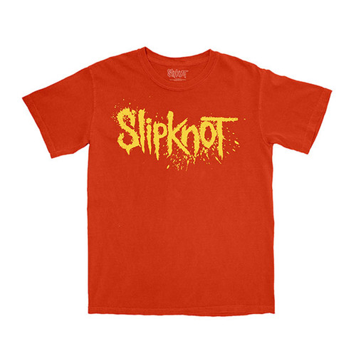 Slipknot 'Splatter Logo' (Orange) T-Shirt