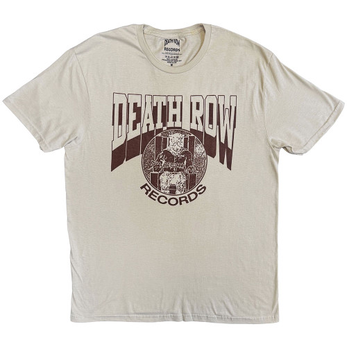 Death Row Records 'Execution Circle Mono' (Sand) T-Shirt