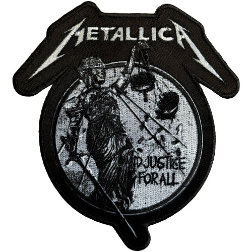 Metallica 'Justice Mono' Iron On Woven Patch