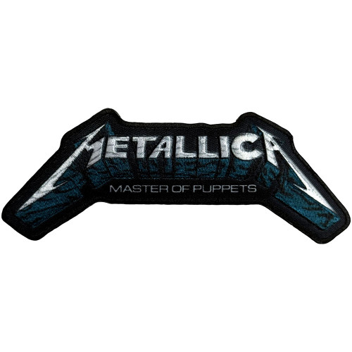 Metallica 'Master Of Puppets Blue Poster Logo' Iron On Woven Patch