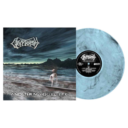 Cryptopsy 'And Then You'll Beg' LP Electric Blue Black Smoke Vinyl