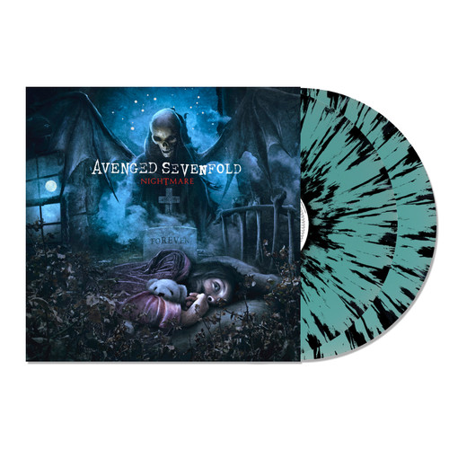 Avenged Sevenfold 'Nightmare' 2LP Electric Blue w/ Black Splatter Vinyl