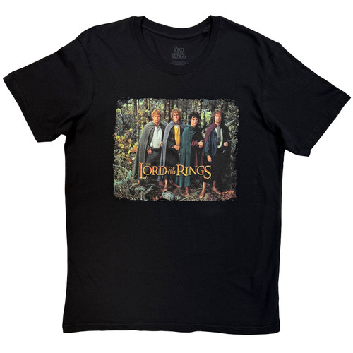 Lord Of The Rings 'The Hobbits Montage' (Black) T-Shirt