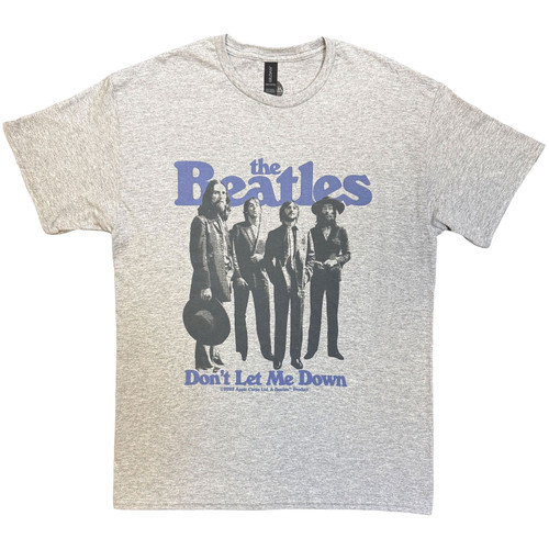 The Beatles 'Don't Let Me Down' (Grey) T-Shirt