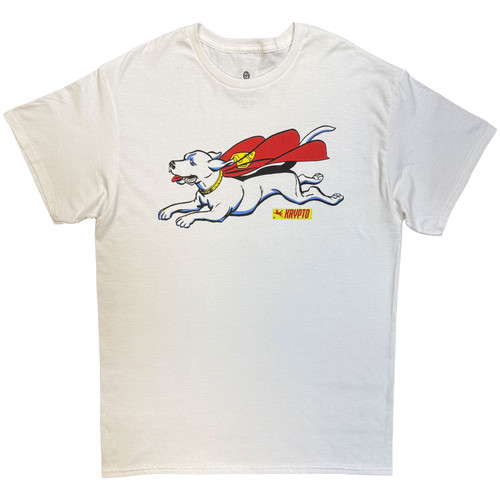 Superman 'Krypto Flying' (White) T-Shirt
