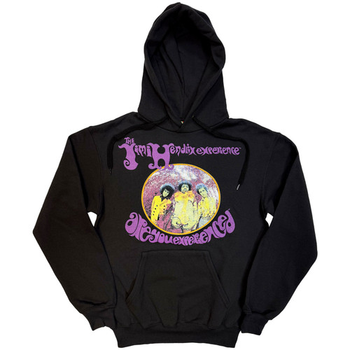 Jimi Hendrix 'Are You Experienced V1' (Black) Pull Over Hoodie