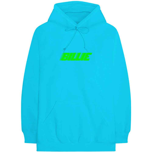 Billie Eilish 'Thermal Photo' (Blue) Pull Over Hoodie