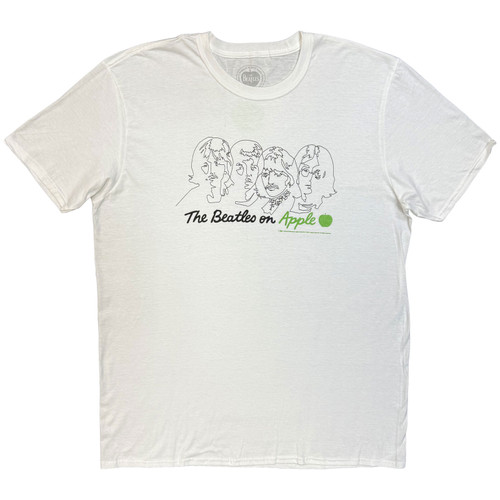 The Beatles 'On Apple' (White) T-Shirt
