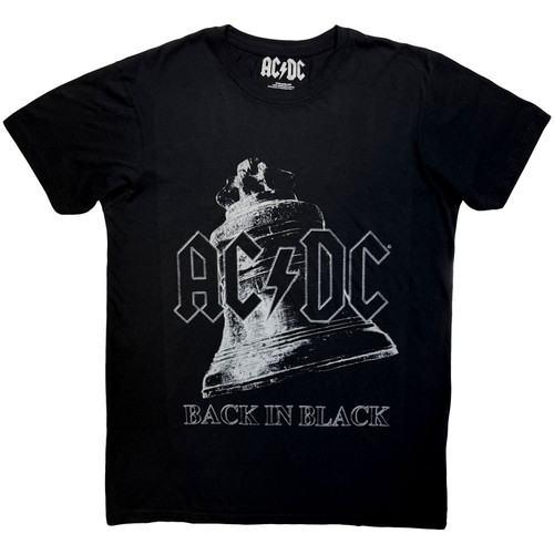 AC/DC 'Back In Black Bell' (Black) Carbon T-Shirt