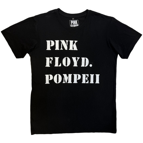 Pink Floyd 'Pompeii Stencil' (Black) Carbon T-Shirt