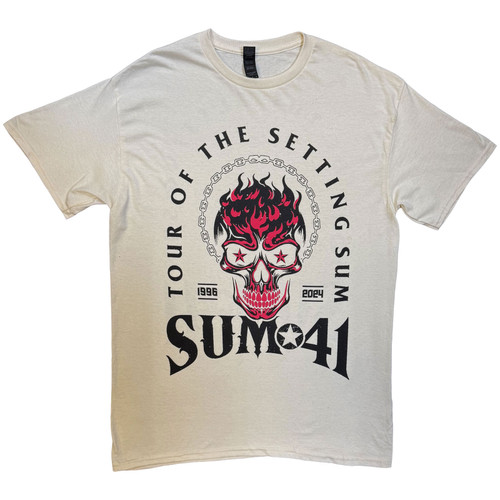 Sum 41 'Tour '24 PT.2 Pink Skull' (Neutral) T-Shirt
