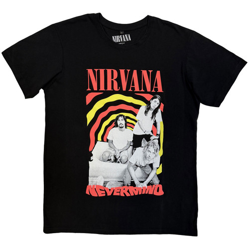 Nirvana 'Nevermind Bath Tub' (Black) Carbon T-Shirt