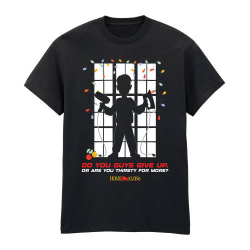 Home Alone 'Xmas Window' (Black) T-Shirt