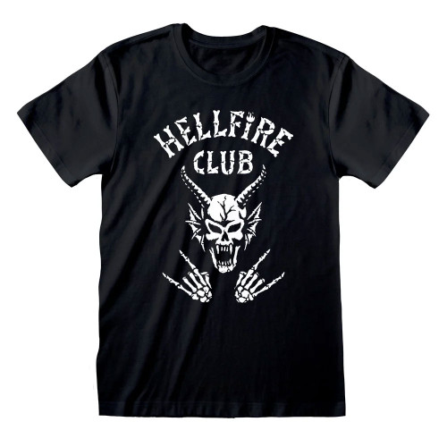 Stranger Things 'HFC Skull' (Black) T-Shirt
