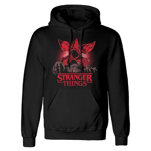 Stranger Things 'Pixel Demogorgon' (Black) Pull Over Hoodie