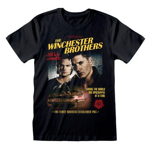 Supernatural 'Winchester Bros' (Black) T-Shirt