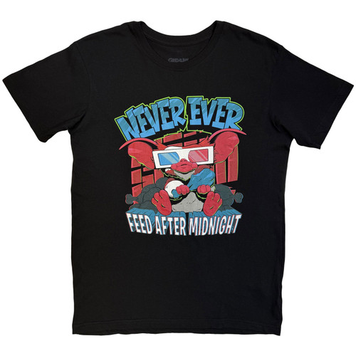Gremlins 'Never Ever Feed After Midnight' (Black) T-Shirt