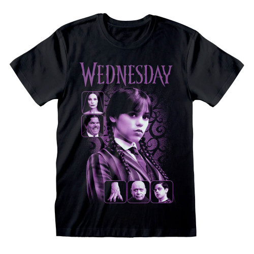 Wednesday 'Classic Film Art' (Black) T-Shirt