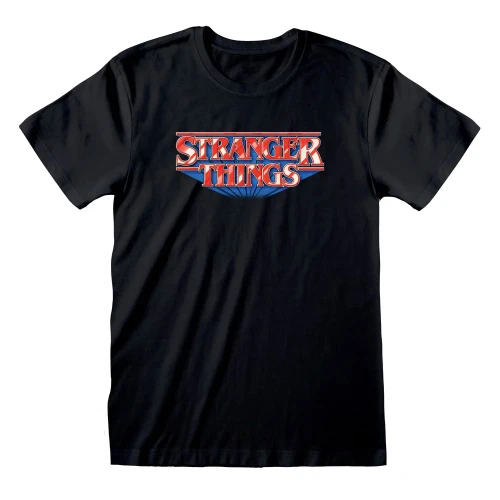 Stranger Things 'Retro Logo' (Black) T-Shirt